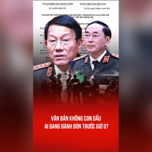 VĂN BẢN KHÔNG CON DẤU, AI ĐANG ĐÁNH ĐÒN TRƯỚC GIỜ G?