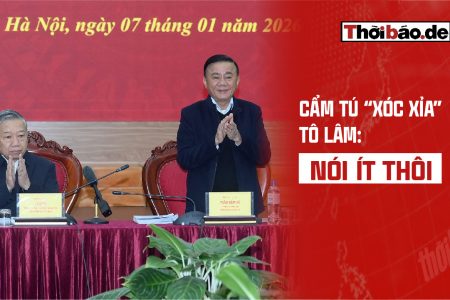CẨM TÚ “XÓC XỈA” TÔ LÂM: NÓI ÍT THÔI ?!
