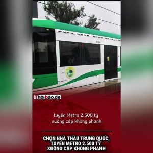 Chọn nhà thầu Trung Quốc, tuyến metro 2.500 tỷ xuống cấp không phanh.