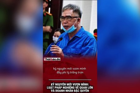 Kỷ nguyên mới vươn mình: Luật pháp nghiêng về quan lớn và doanh nhân đặc quyền.