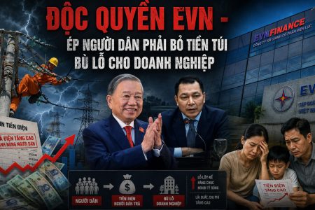 Độc quyền EVN – Ép người dân phải bỏ tiền túi bù lỗ cho doanh nghiệp