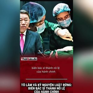 Tô Lâm và kỷ nguyên luật rừng: Biến bác sĩ thành nô lệ của hành chính.