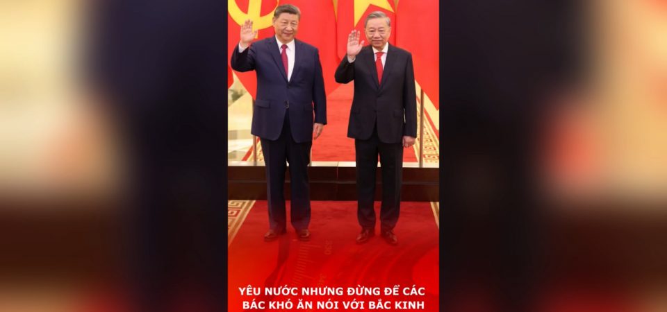 Yêu nước nhưng đừng để các bác khó ăn nói với Bắc Kinh.