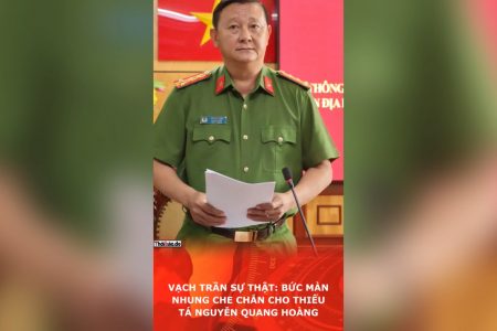 Vạch trần sự thật: Bức màn nhung che chắn cho Thiếu tá Nguyễn Quang Hoàng.