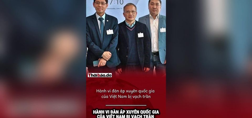 Hành vi đàn áp xuyên quốc gia của Việt Nam bị vạch trần tại Nghị viện Châu Âu