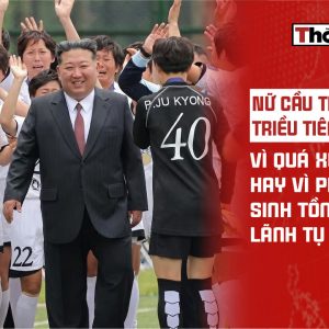 Nữ cầu thủ Triều Tiên khóc nấc vì quá xúc động hay vì phản xạ sinh tồn trước Lãnh tụ tối cao?