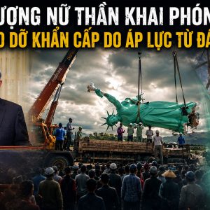 Tượng Nữ thần Khai phóng bị tháo dỡ khẩn cấp do áp lực từ đám đông