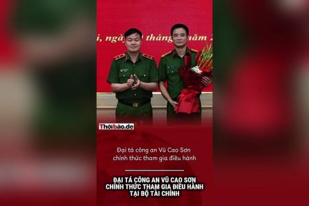 Đại tá công an Vũ Cao Sơn chính thức tham gia điều hành tại Bộ Tài chính