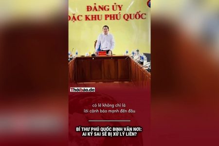 Bí thư Phú Quốc Đinh Văn Nơi: Ai ký sai sẽ bị xử lý liền?