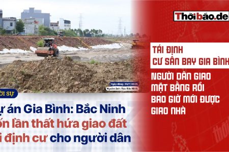 Tái định cư sân bay Gia Bình: Người dân giao mặt bằng rồi, bao giờ mới được giao nhà