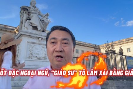 DỐT ĐẶC NGOẠI NGỮ, “GIÁO SƯ” TÔ LÂM XÀI BẰNG GIẢ?