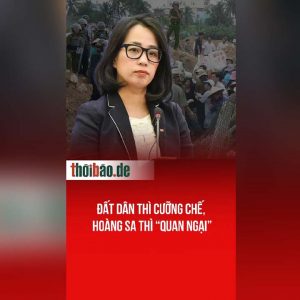 Đất dân thì cưỡng chế, Hoàng Sa thì “quan ngại”