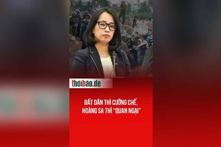 Đất dân thì cưỡng chế, Hoàng Sa thì “quan ngại”
