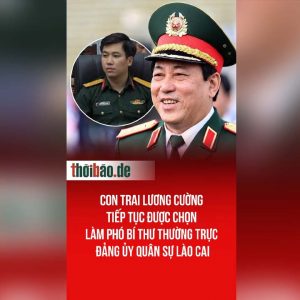 Con trai Lương Cường tiếp tục được chọn làm phó bí thư thường trực đảng ủy quân sự Lào Cai