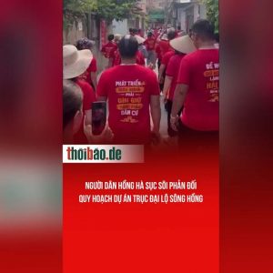 Người dân Hồng Hà sục sôi phản đối quy hoạch dự án Trục Đại lộ sông Hồng