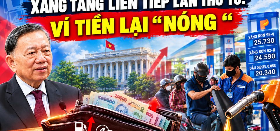 Xăng tăng liên tiếp lần thứ tư: Ví tiền lại “nóng”
