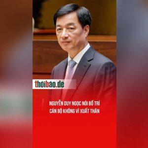 Nguyễn Duy Ngọc nói bố trí cán bộ không vì xuất thân