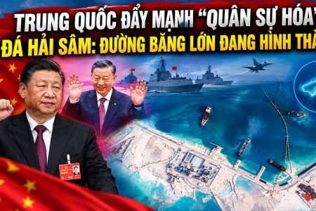 Trung Quốc đẩy mạnh “quân sự hóa” ở Đá Hải Sâm: đường băng lớn đang hình thành