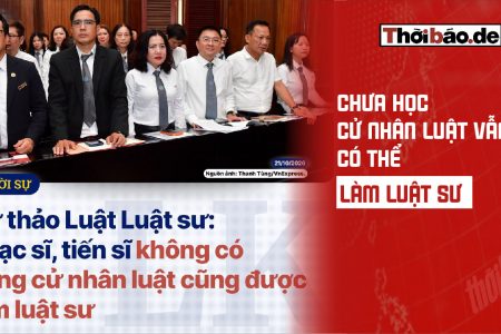 Chưa học cử nhân luật vẫn có thể làm luật sư